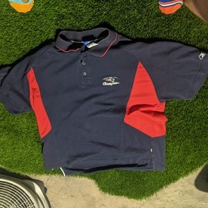 Reebok Vintage New England Patriots 2004 Superbowl Champs Polo Shirt Size XL